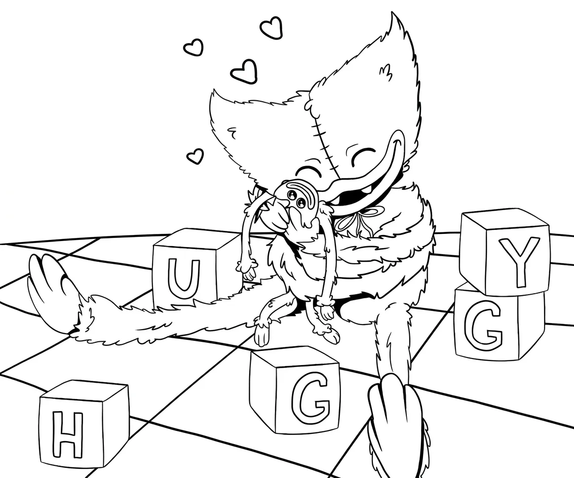 Poppy Playtime Free printable coloring pages