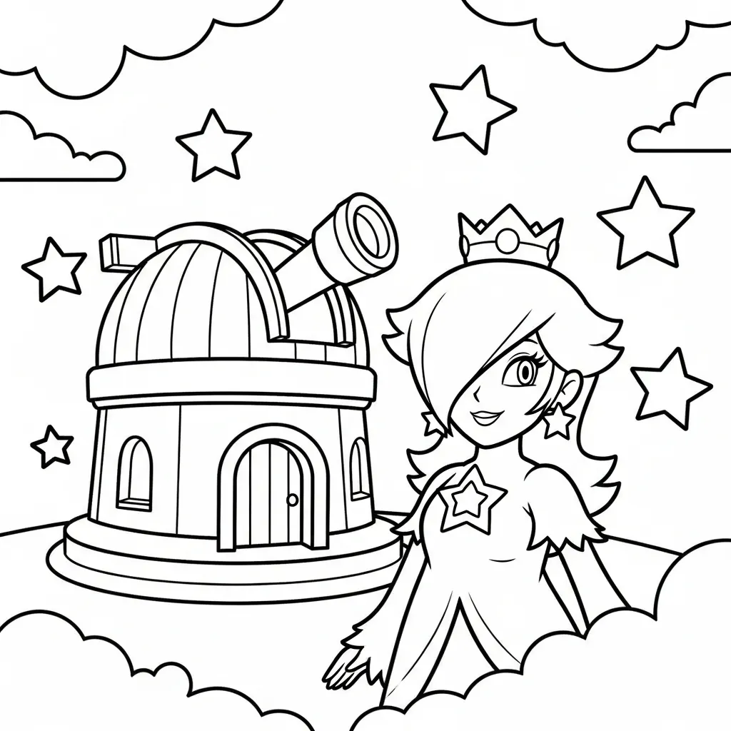 descargar Rosalina 6 para colorear gratis