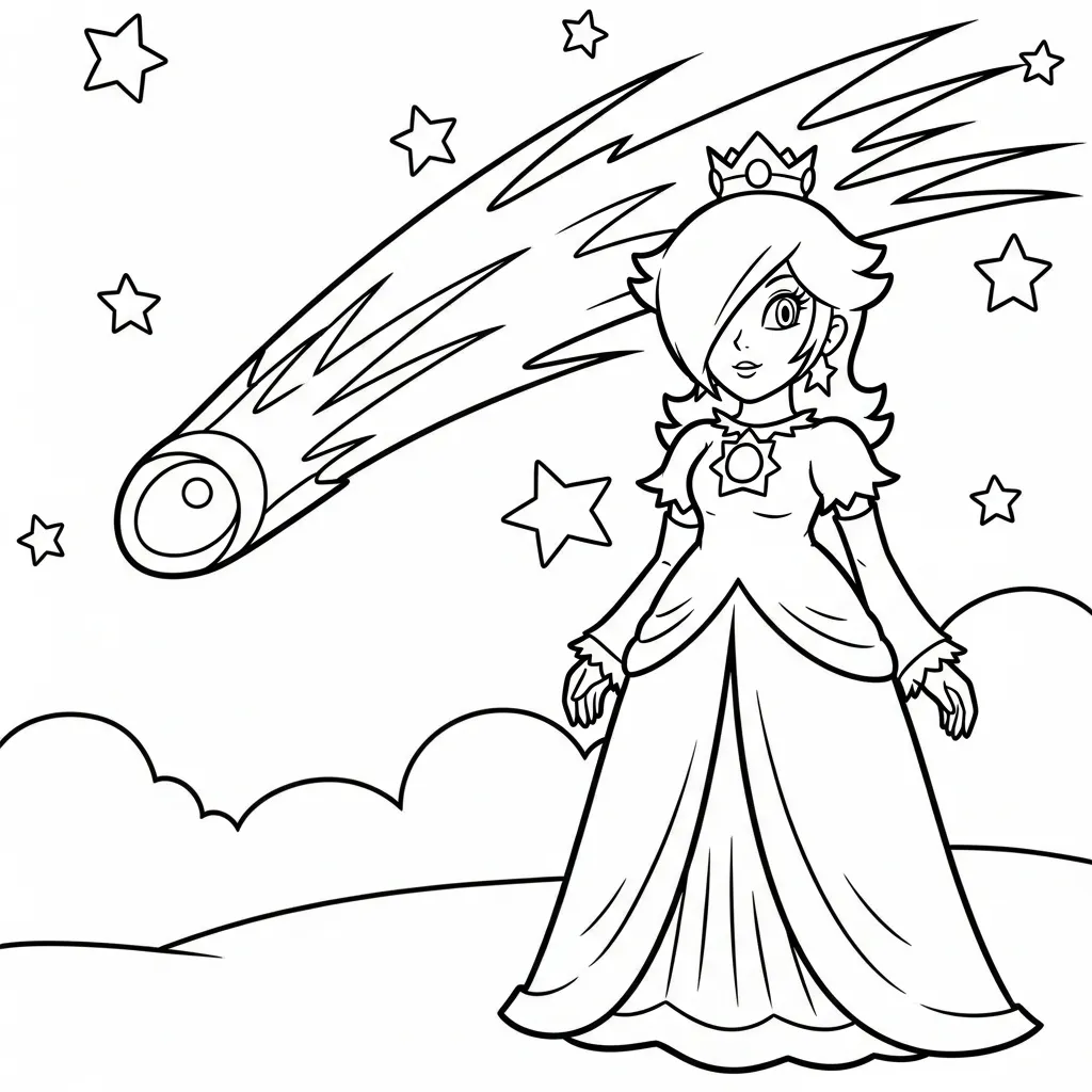 Rosalina 8 para colorear en línea