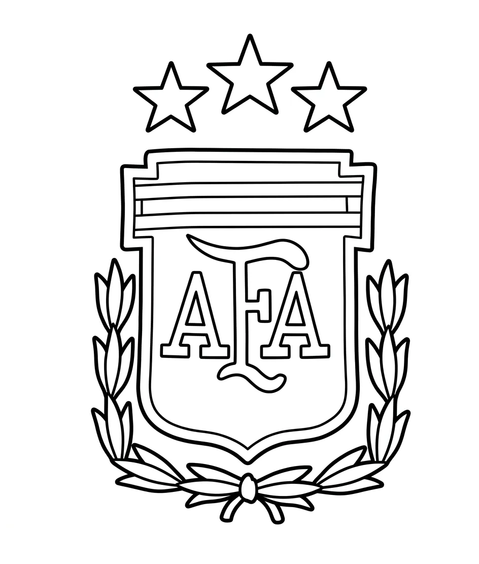 Selección De Fútbol De Argentina – Copa Mundial 2026 Para Colorear para colorear para niño de 7 años