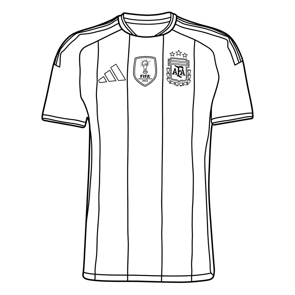 Selección De Fútbol De Argentina – Copa Mundial 2026 Para Colorear para colorear para niño de 4 años 1