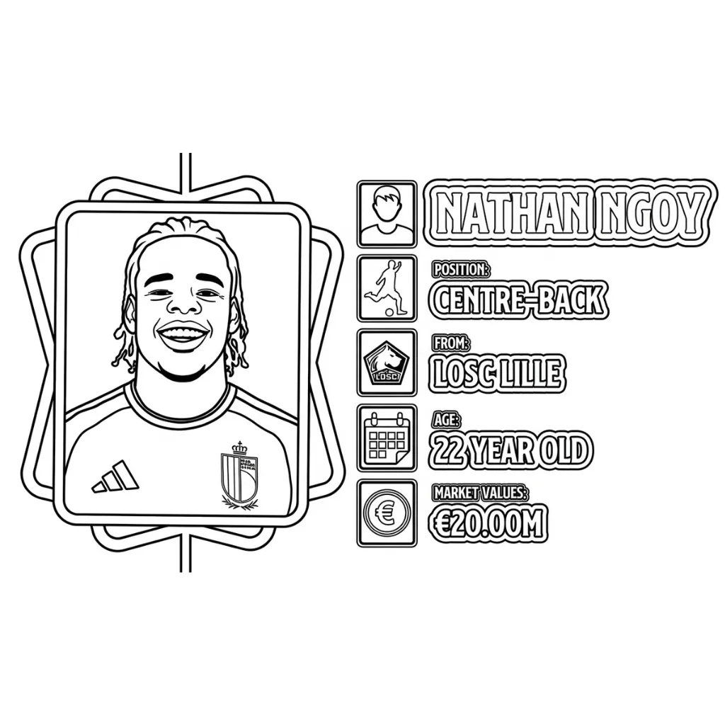 32 Belgium National Football Team World Cup 2026 Coloring Pages 32 Belgium National Football Team World Cup 2026 Coloring Pages
