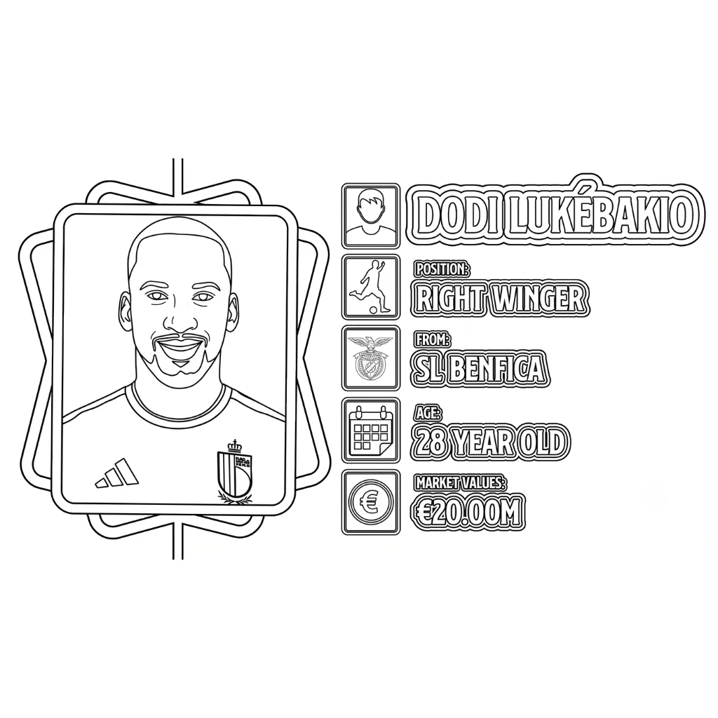 32 Belgium National Football Team World Cup 2026 Coloring Pages 32 Belgium National Football Team World Cup 2026 Coloring Pages