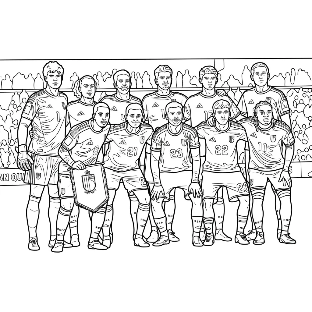 32 Belgium National Football Team World Cup 2026 Coloring Pages 32 Belgium National Football Team World Cup 2026 Coloring Pages