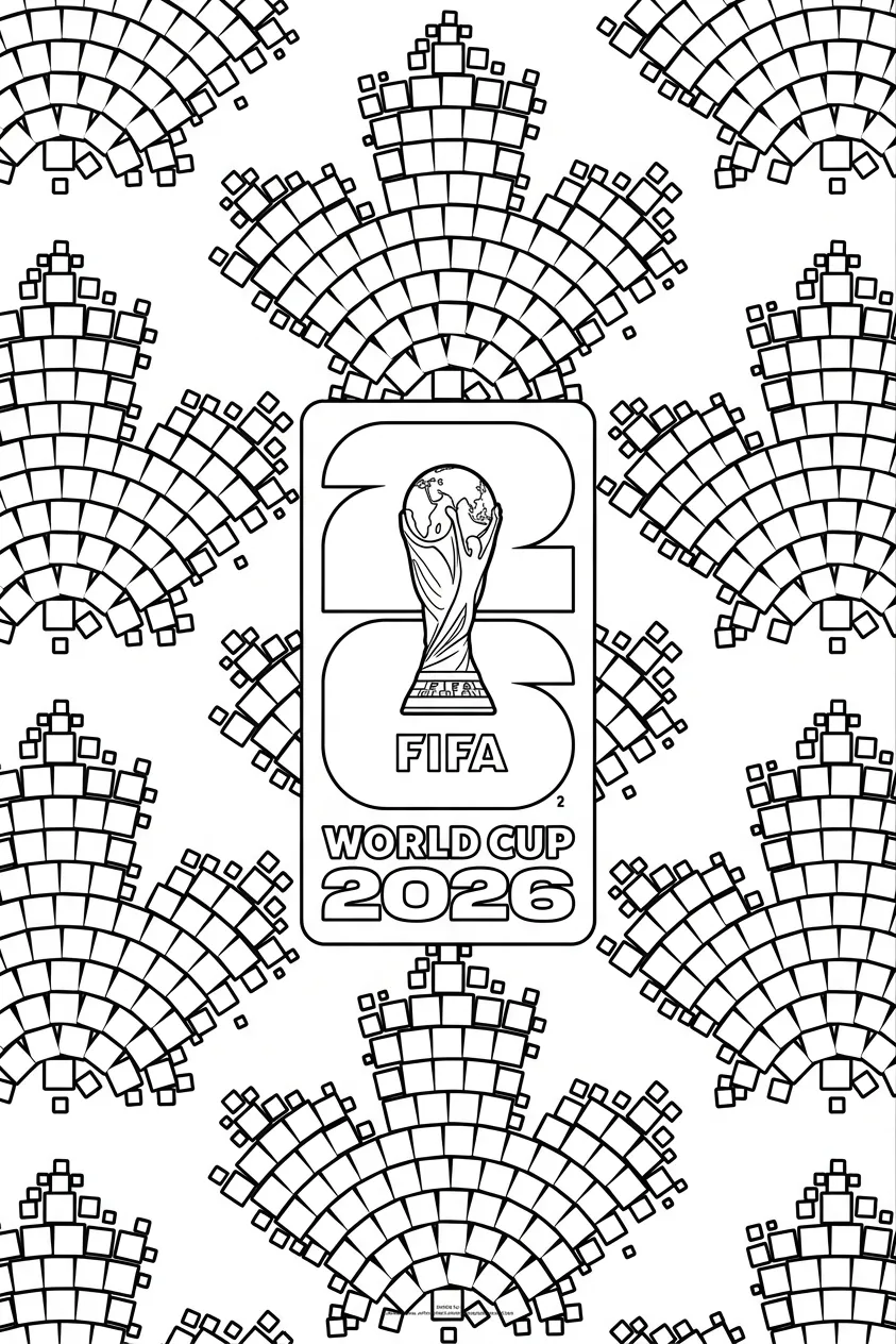 Selección De Fútbol De Canadá – Copa Mundial 2026 Para Colorear para colorear para imprimir 1