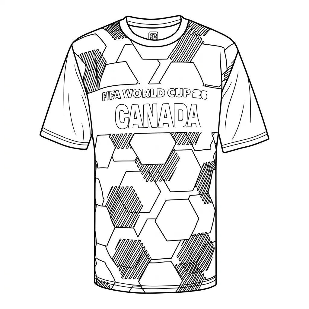 Selección De Fútbol De Canadá – Copa Mundial 2026 Para Colorear para colorear para imprimir gratis