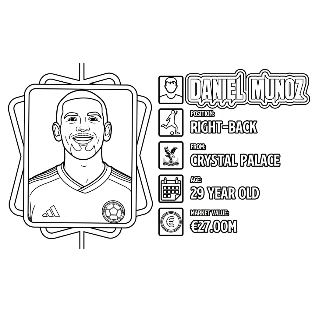 Selección De Fútbol De Colombia – Copa Mundial 2026 1 para colorear para primaria