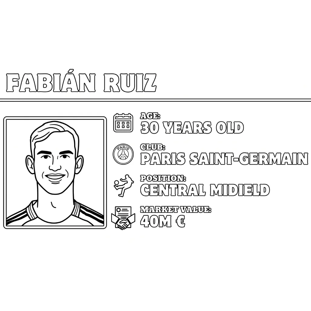 Selección De Fútbol De España – Copa Mundial 2026 23 para colorear y dibujo para imprimir