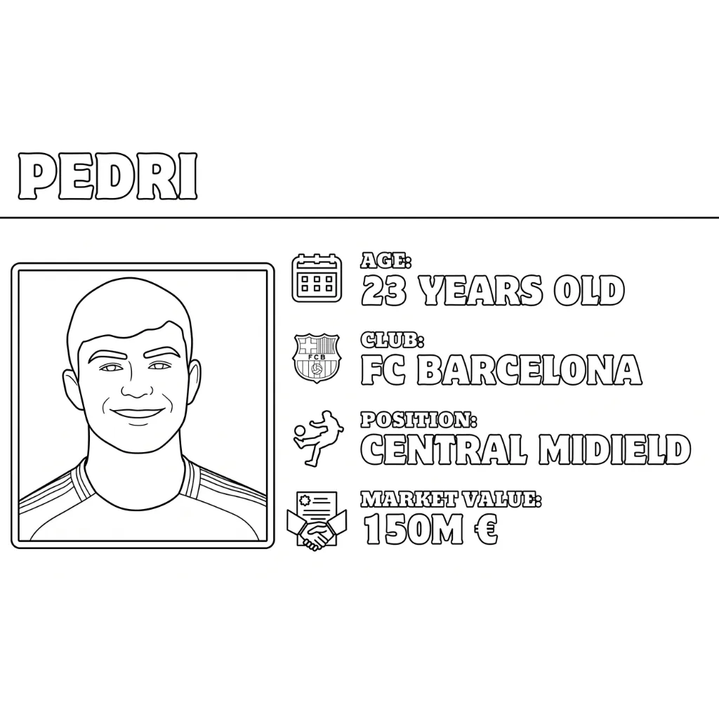Selección De Fútbol De España – Copa Mundial 2026 4 para colorear para imprimir