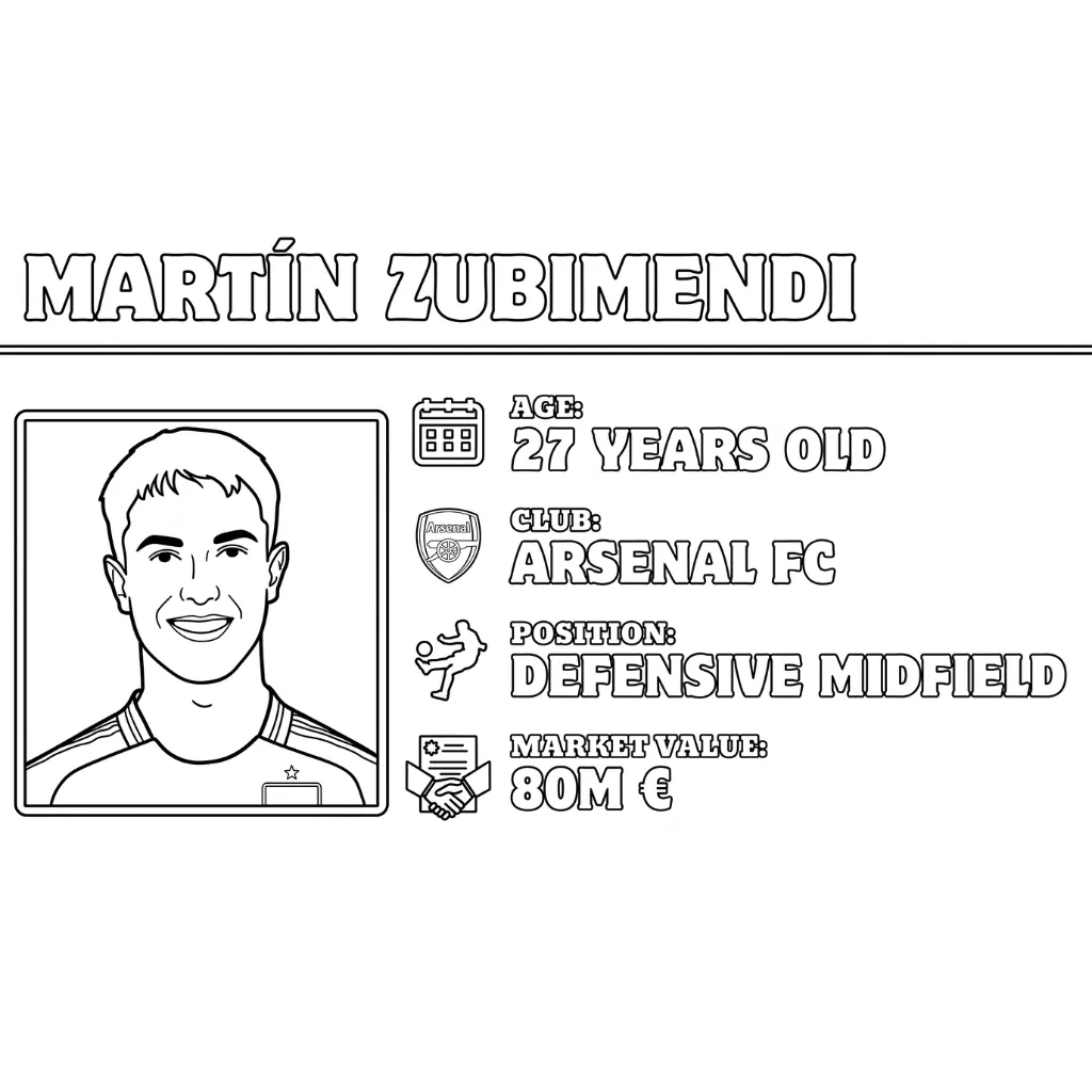 Selección De Fútbol De España – Copa Mundial 2026 7 para colorear para imprimir para niño de 10 años