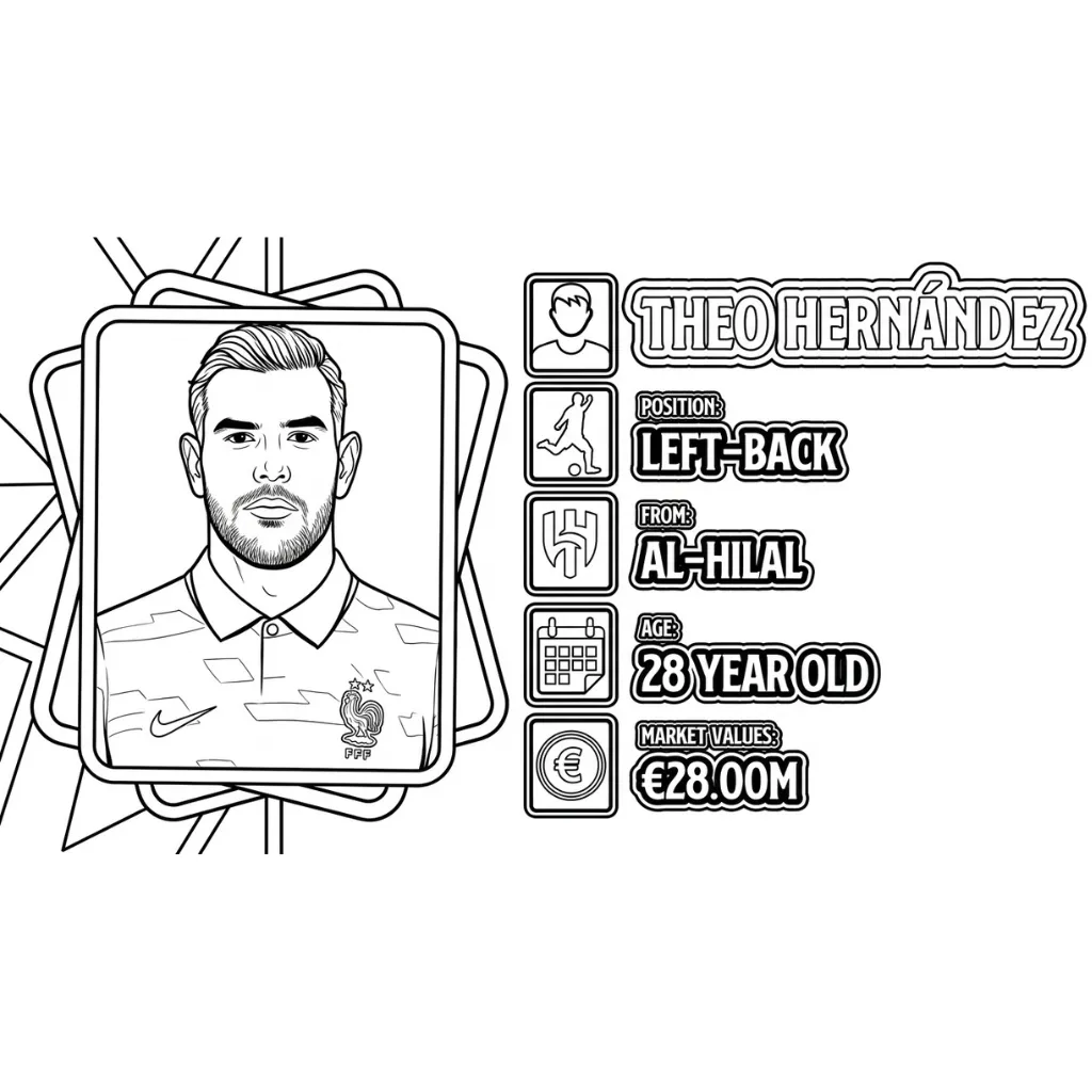 Selección De Fútbol De Francia – Copa Mundial 2026 20 para colorear para imprimir pdf gratis