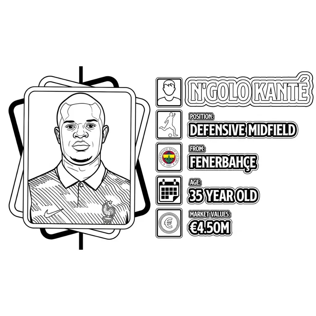 imagen de Selección De Fútbol De Francia – Copa Mundial 2026 23 para colorear para niño