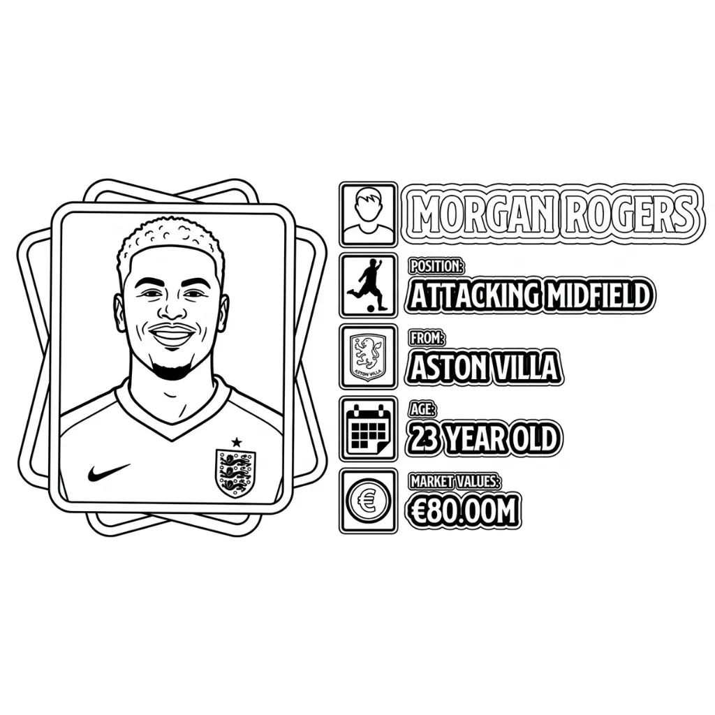 imagen para colorear Selección De Fútbol De Inglaterra – Copa Mundial 2026 26 niño