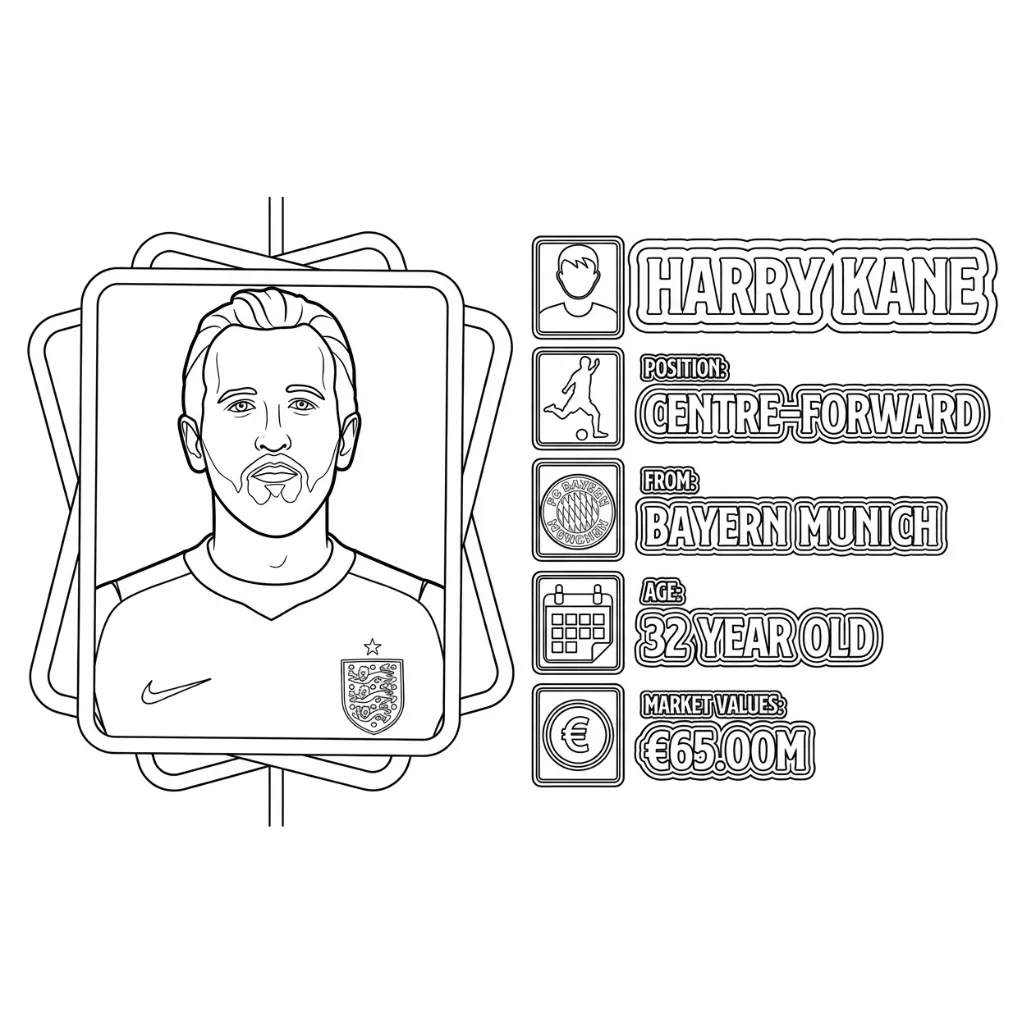 para imprimir Selección De Fútbol De Inglaterra – Copa Mundial 2026 31 para colorear gratis
