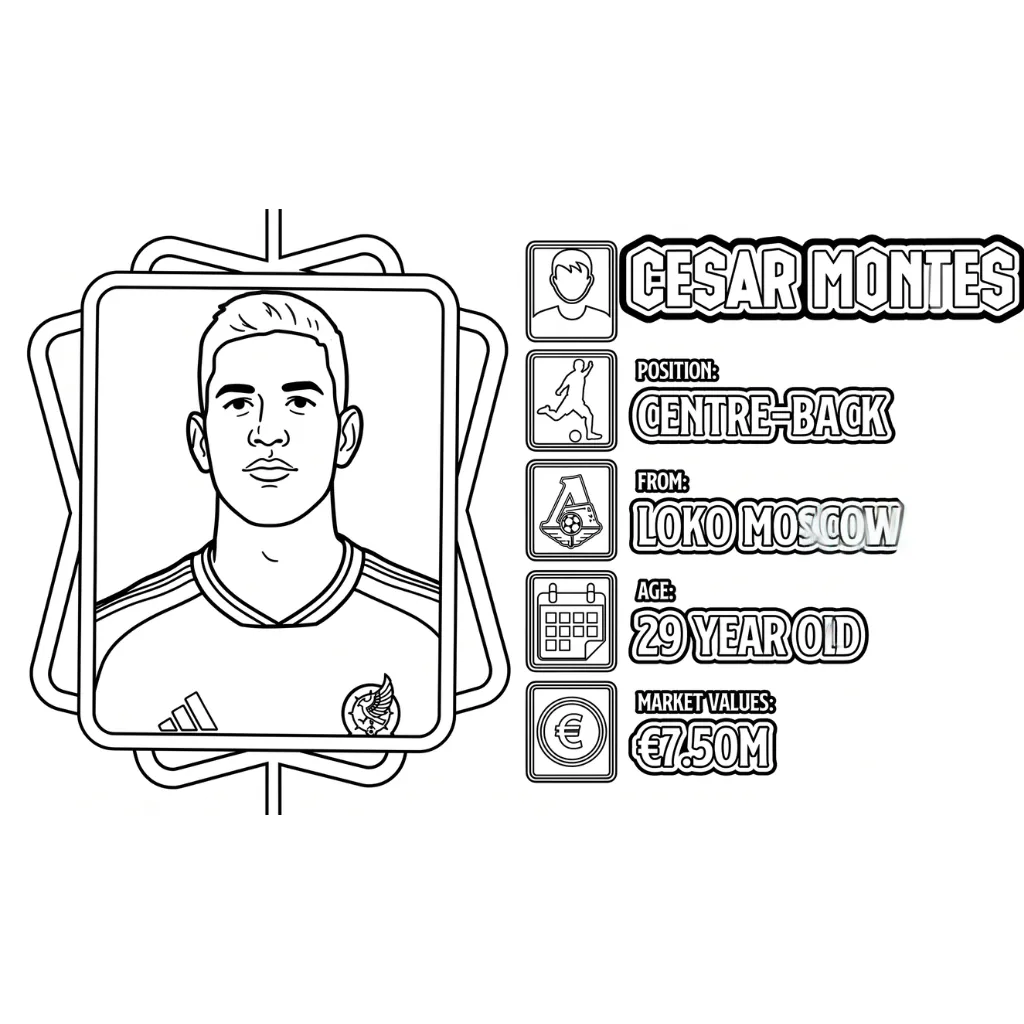 Selección De Fútbol De México – Copa Mundial 2026 17 para colorear para imprimir pdf gratis