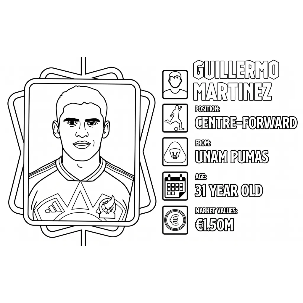 Selección De Fútbol De México – Copa Mundial 2026 2 para colorear para niño de 8 años