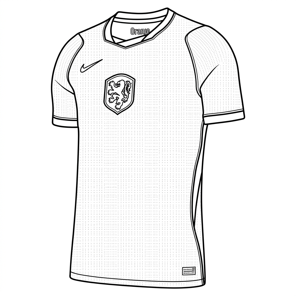 Selección De Fútbol De Países Bajos – Copa Mundial 2026 Para Colorear para colorear para imprimir para niño de 12 años