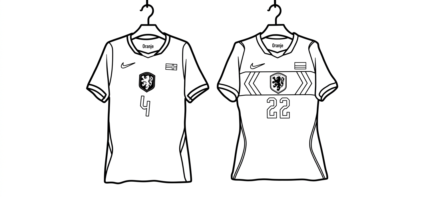 Selección De Fútbol De Países Bajos – Copa Mundial 2026 Para Colorear para colorear para imprimir gratis pdf 1