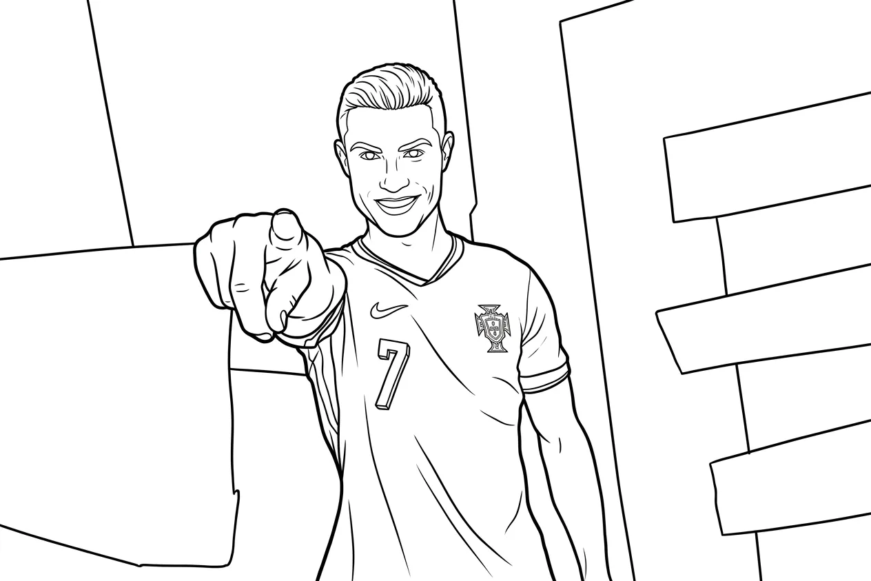 Selección De Fútbol De Portugal – Copa Mundial 2026 Para Colorear para dibujar e imprimir