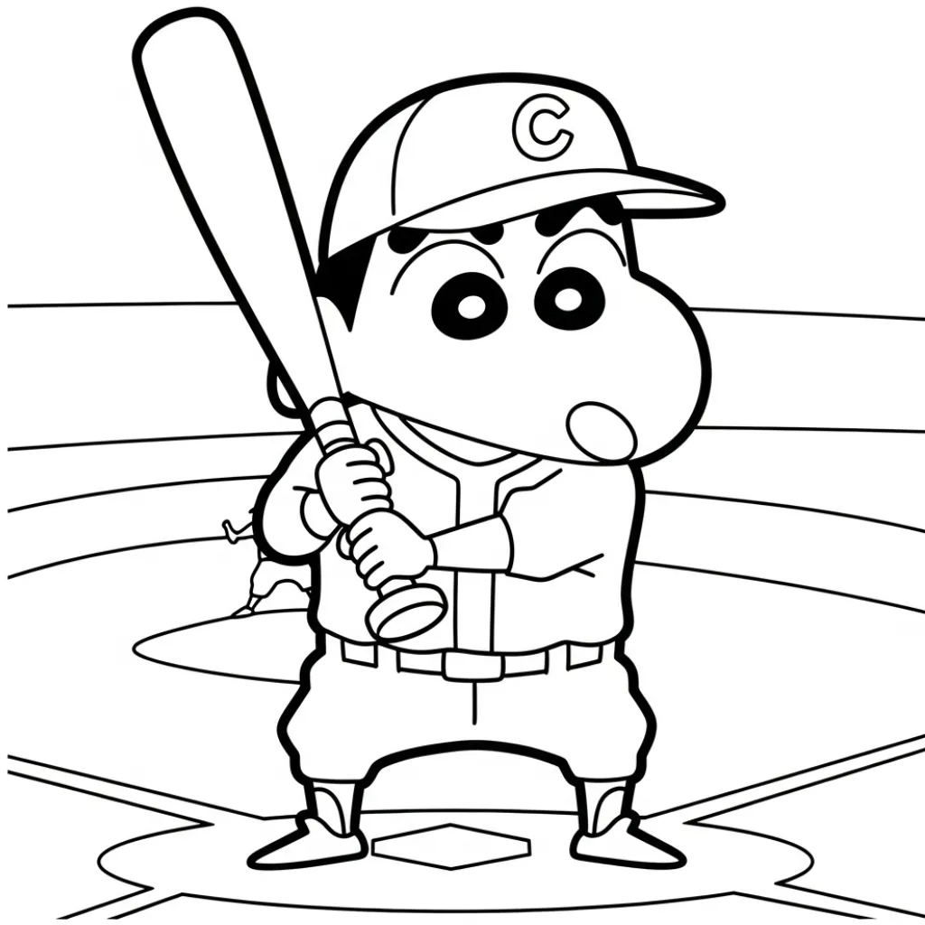 Shin Chan 15 para colorear para imprimir