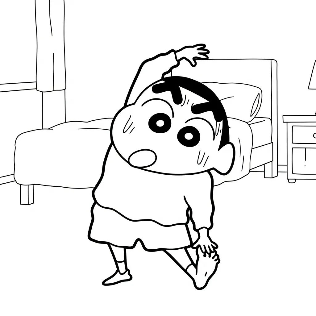 Shin Chan 18 para colorear para niños