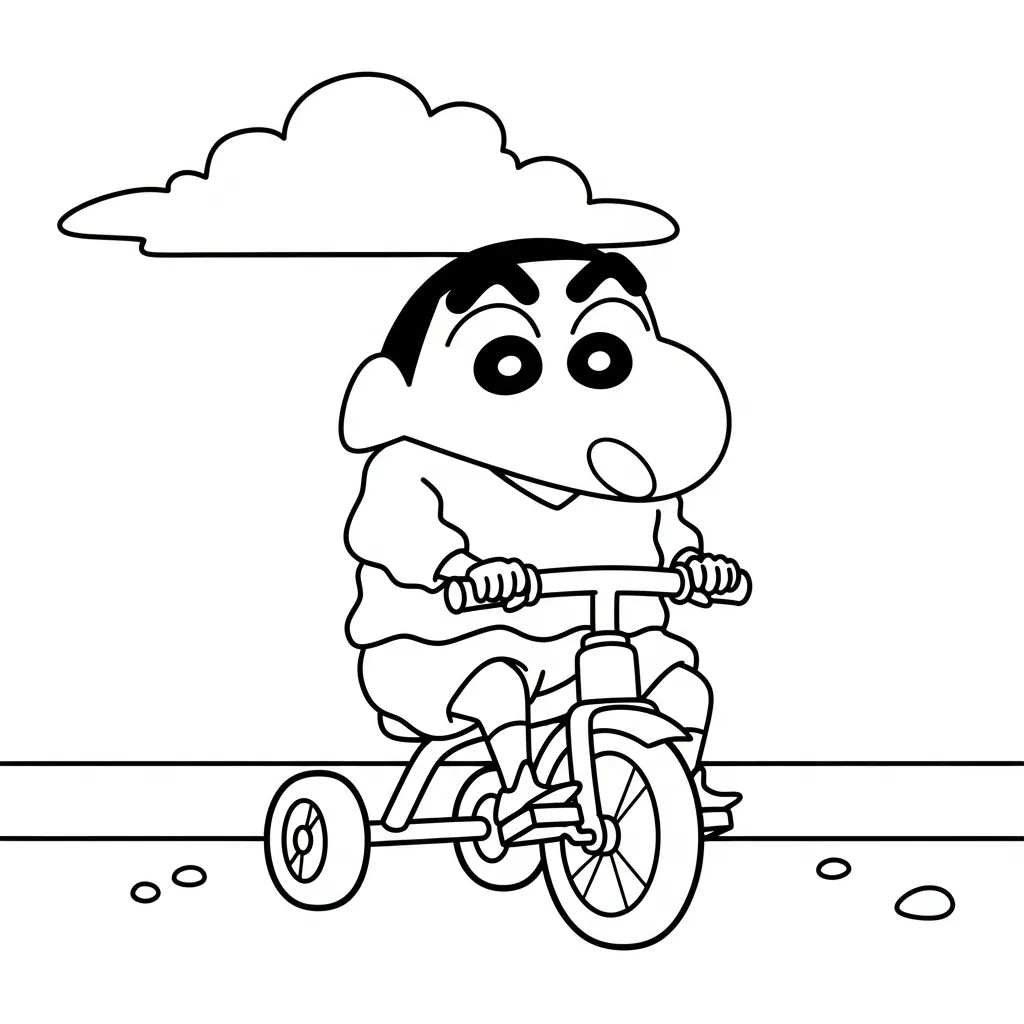 Shin Chan 22 para colorear para imprimir