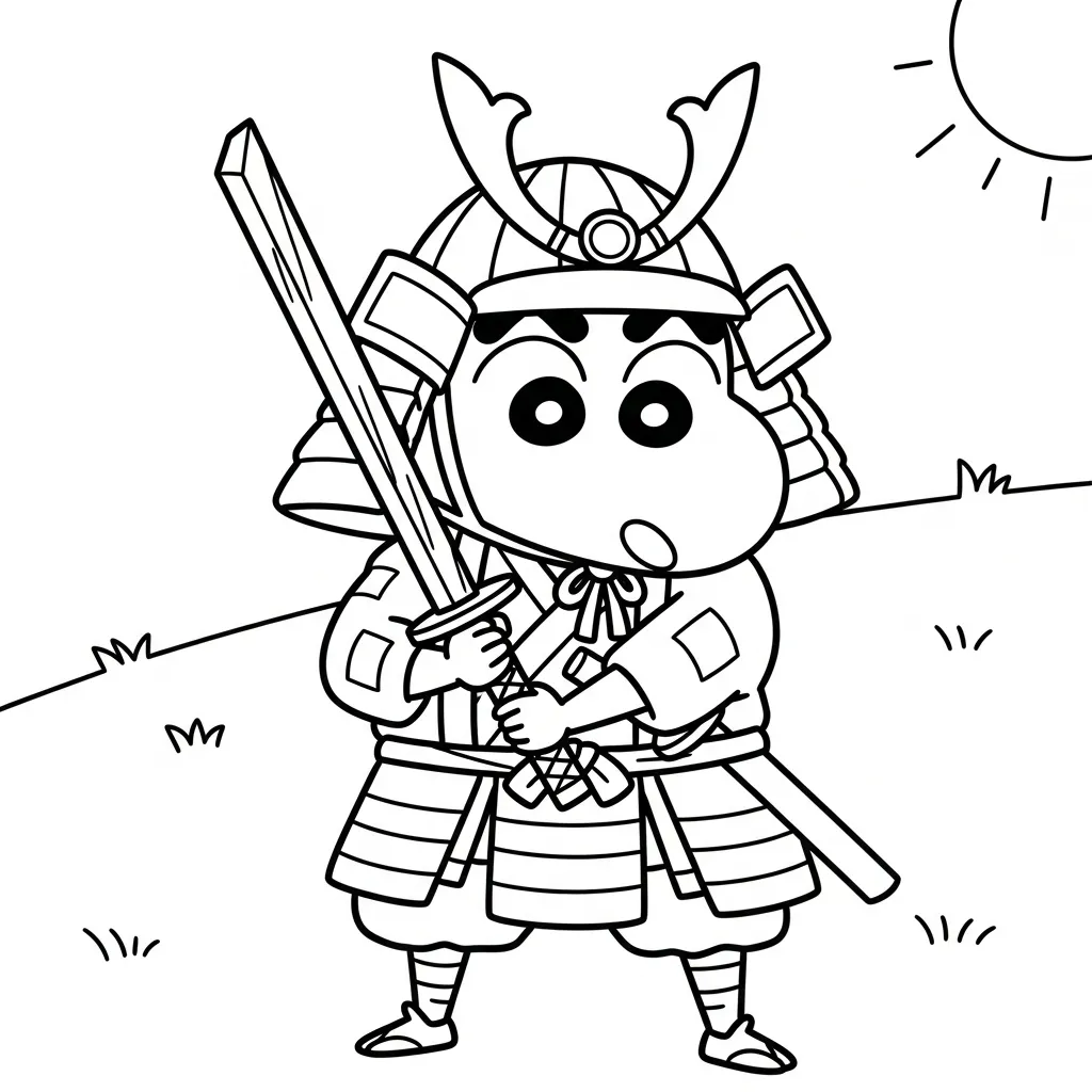 Shin Chan 25 para colorear para imprimir pdf