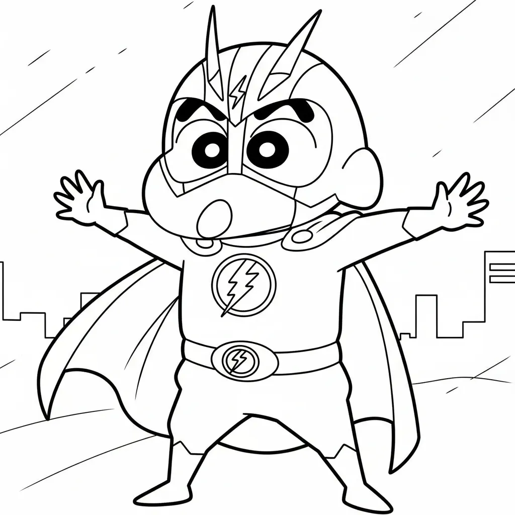 Shin Chan 26 para colorear de para niños