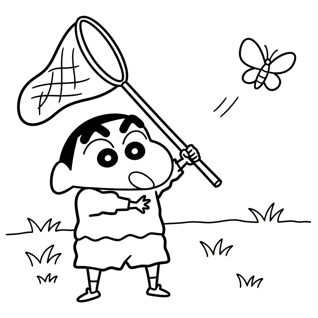 descargar Shin Chan 27 para colorear gratis