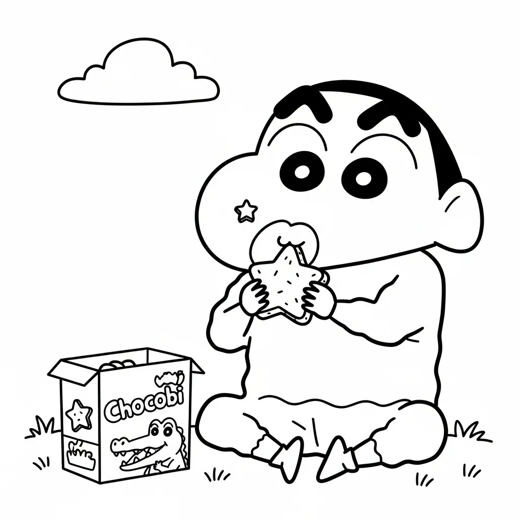 Shin Chan 39 para dibujar e imprimir