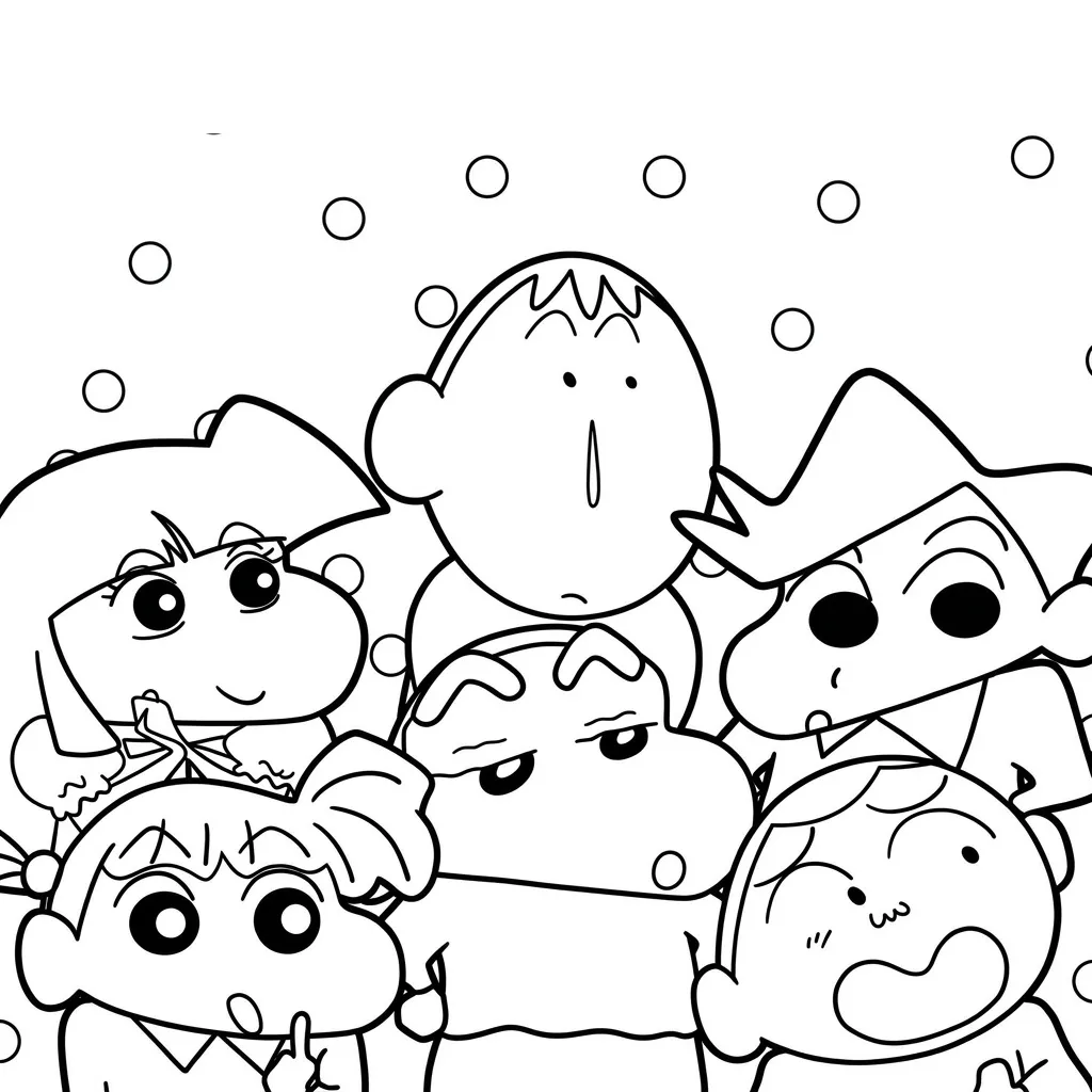 Shin Chan 7 para colorear para niño de para imprimir