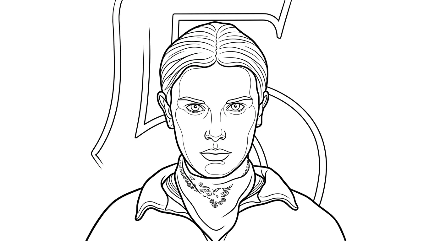 Stranger Things Desenhos para colorir online