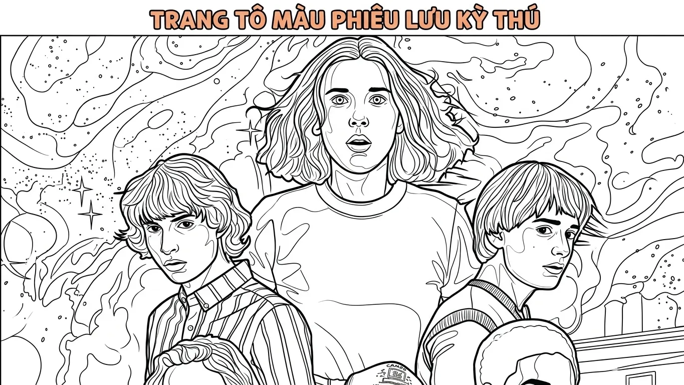 Stranger Things Páginas para colorir gratuitas