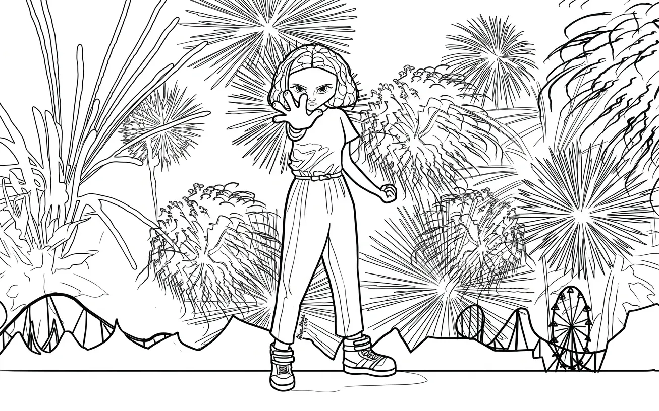 Stranger Things Desenhos para colorir para imprimir para um menino de 4 anos