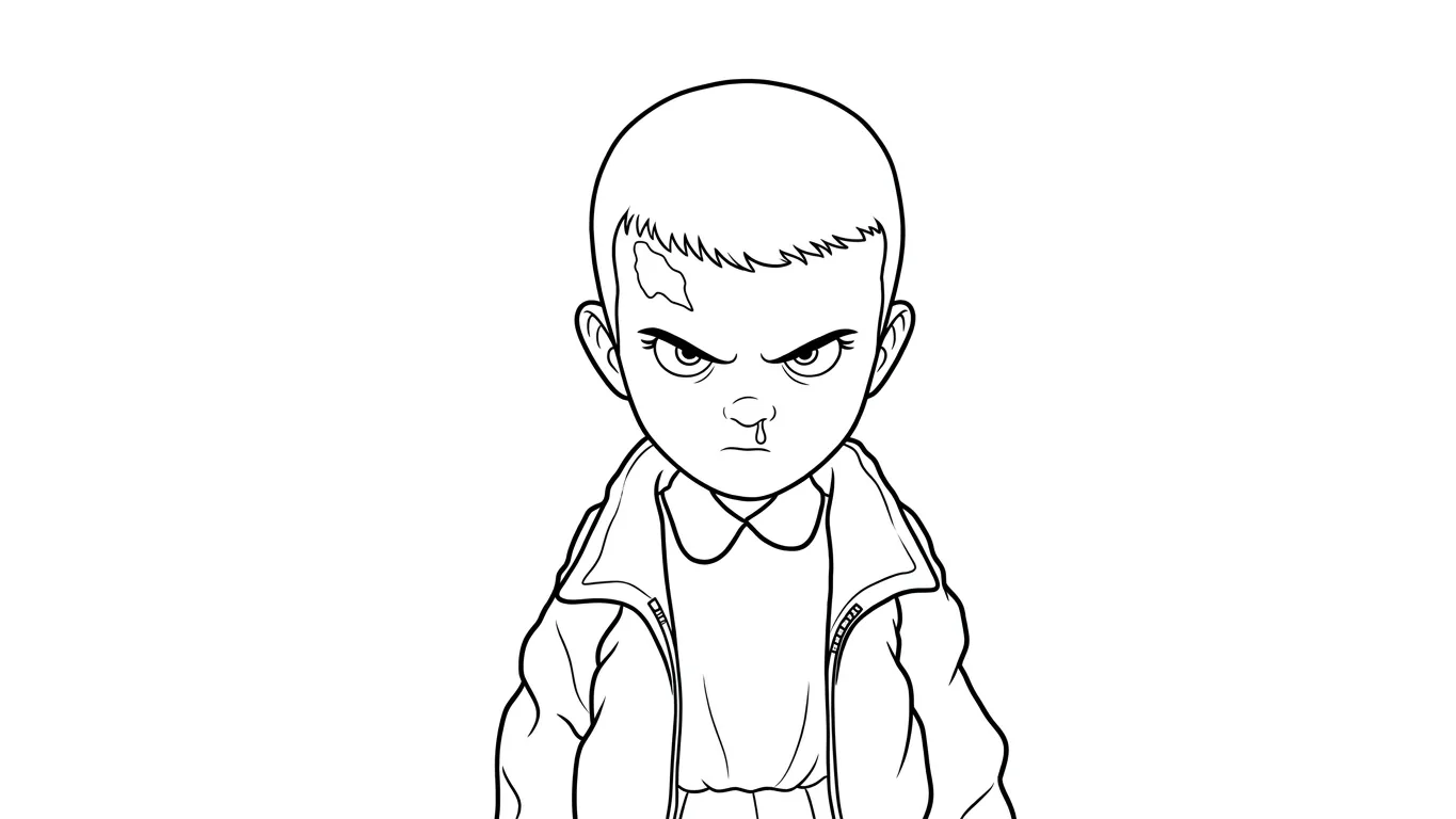Stranger Things Desenhos para colorir para imprimir para um menino de 10 anos
