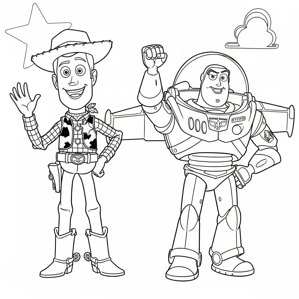 Toy Story Para Colorear para colorear para imprimir para niño de 12 años