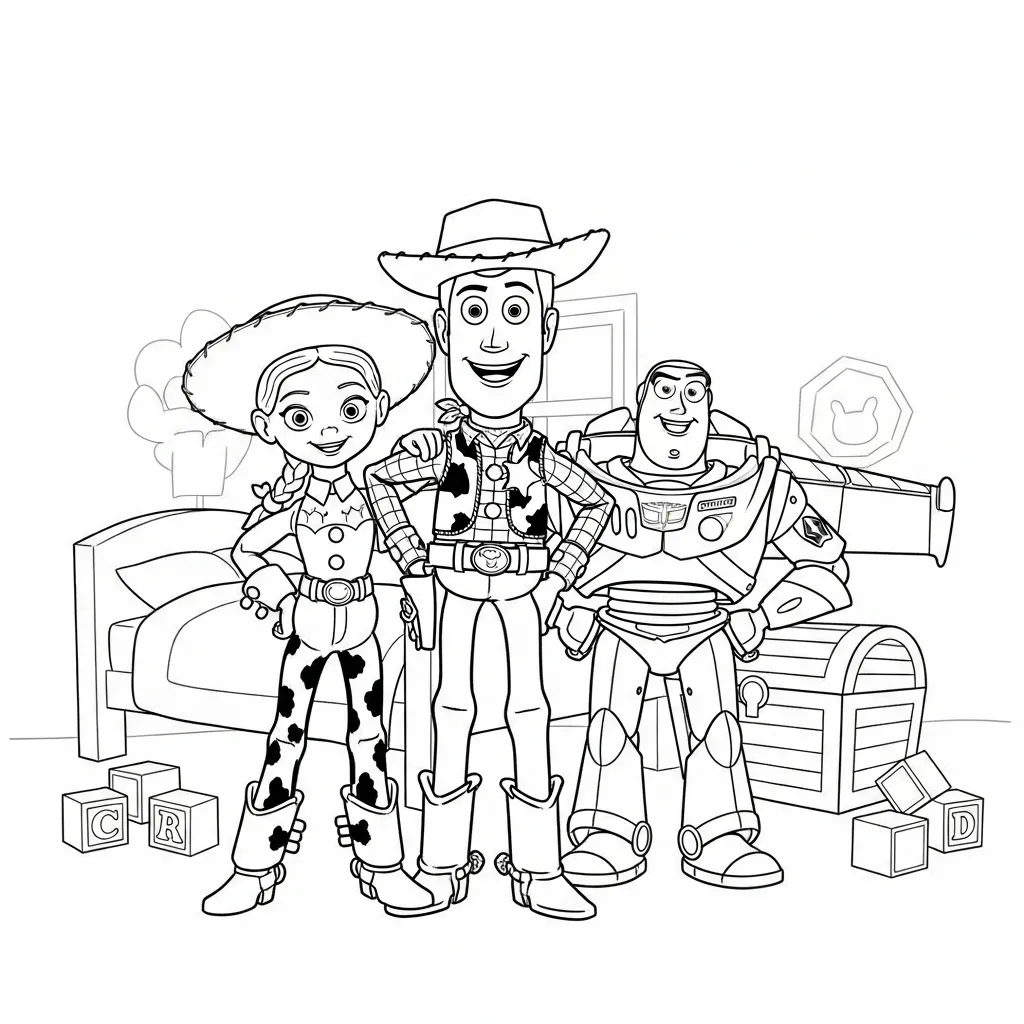 Toy Story Para Colorear para colorear para imprimir a4