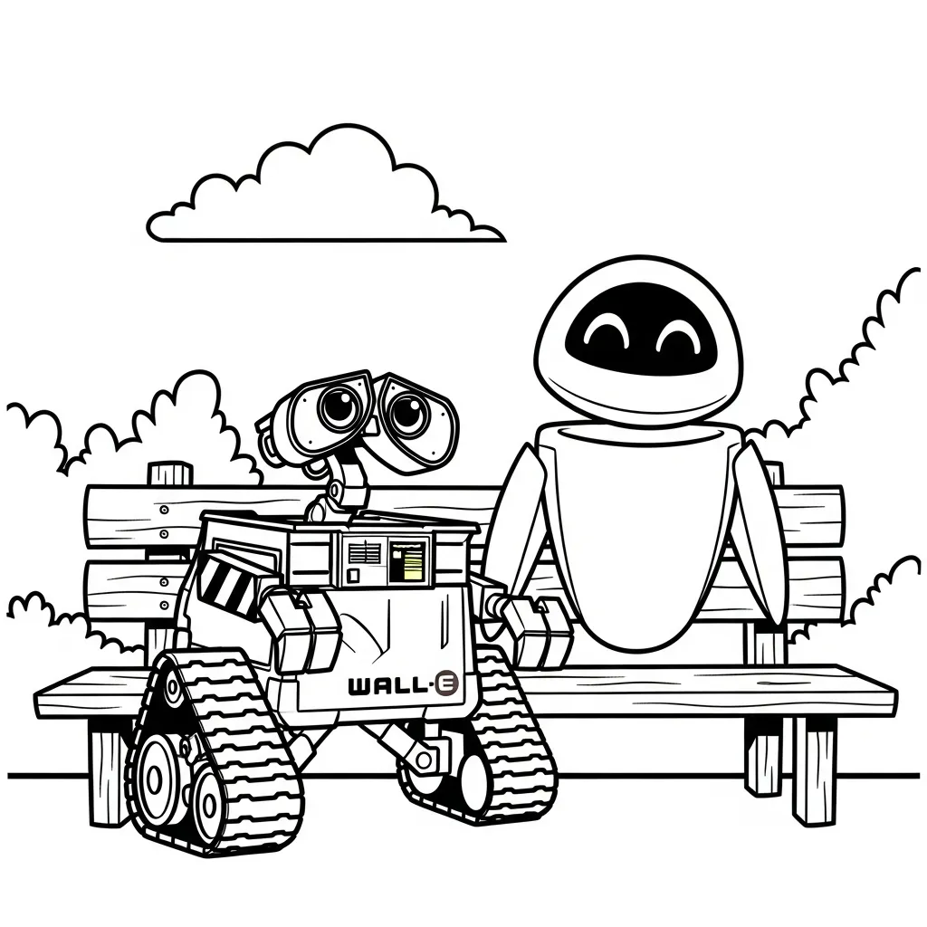 WALL E 14 para colorear para imprimir gratis