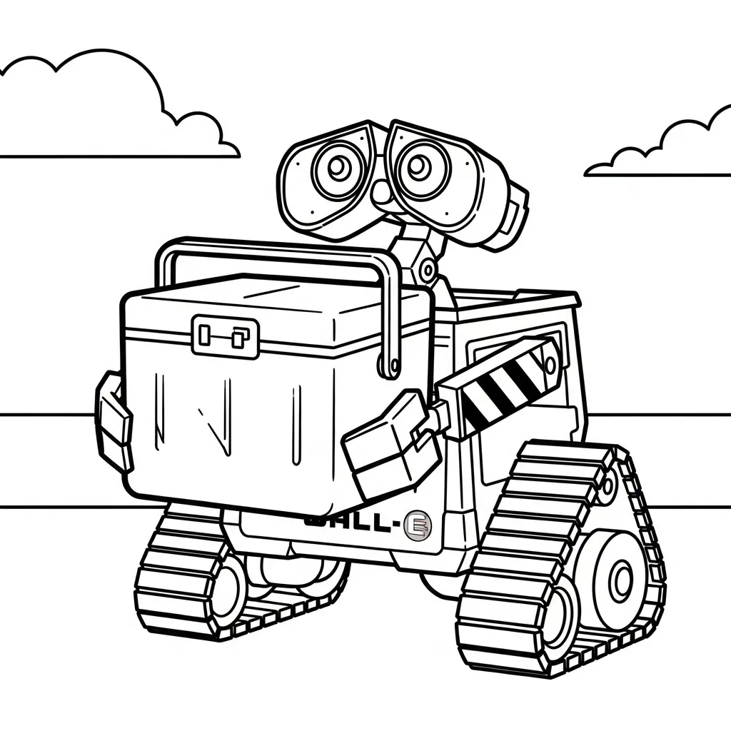 WALL E 24 para dibujar e imprimir