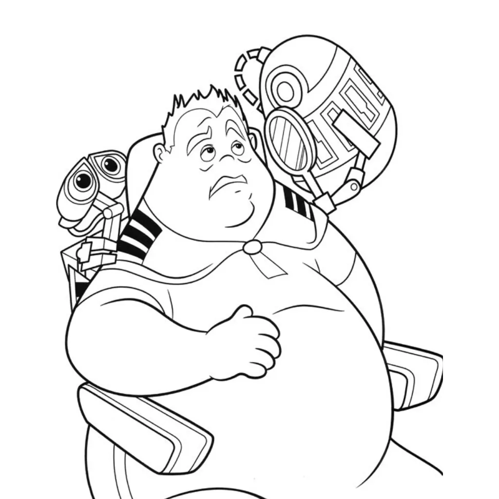 WALL E 3 para colorear para imprimir gratis