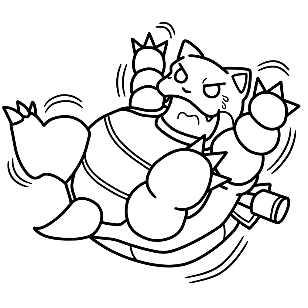 Blastoise 5 para colorear para imprimir gratis pdf