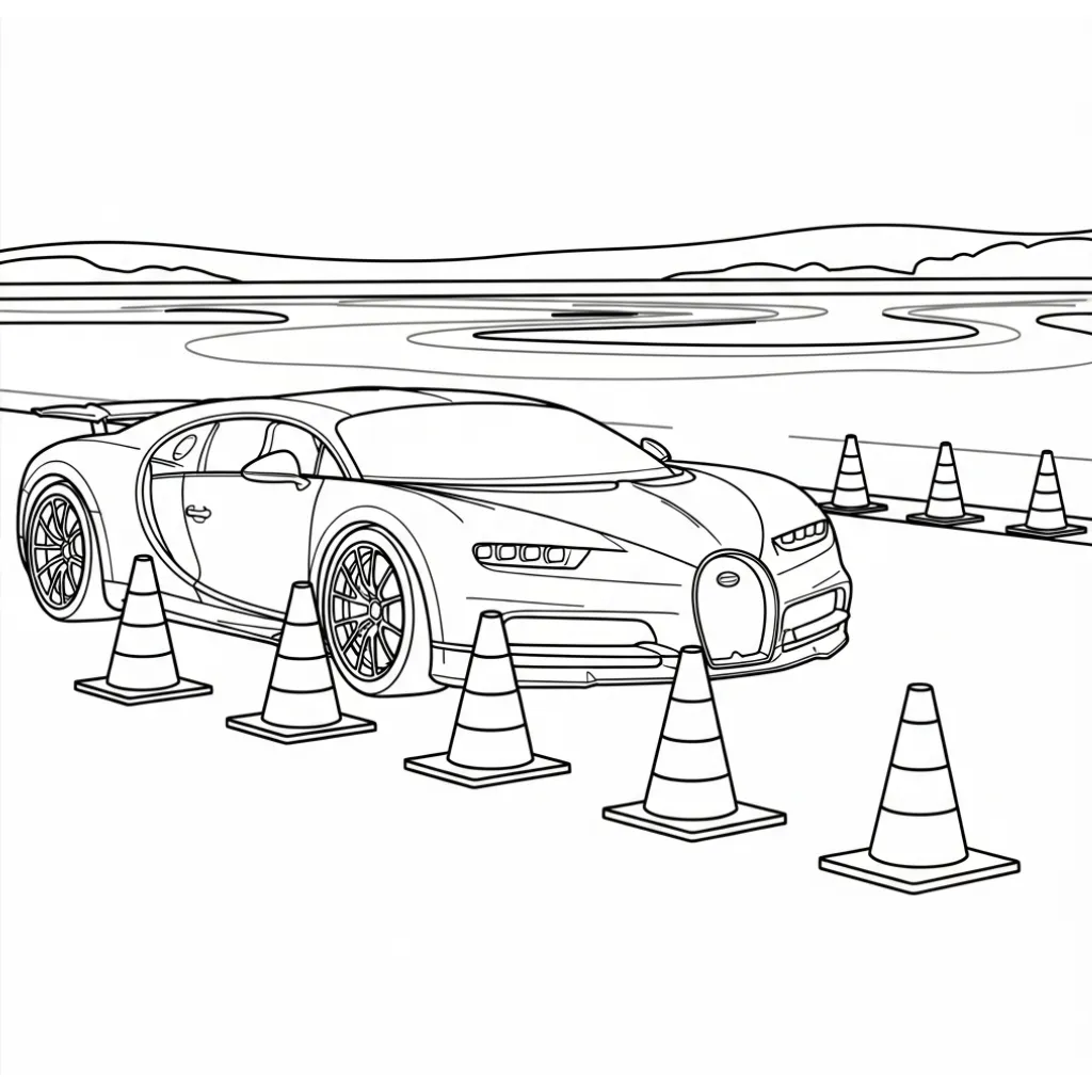 imprimir Bugatti 9 para colorear