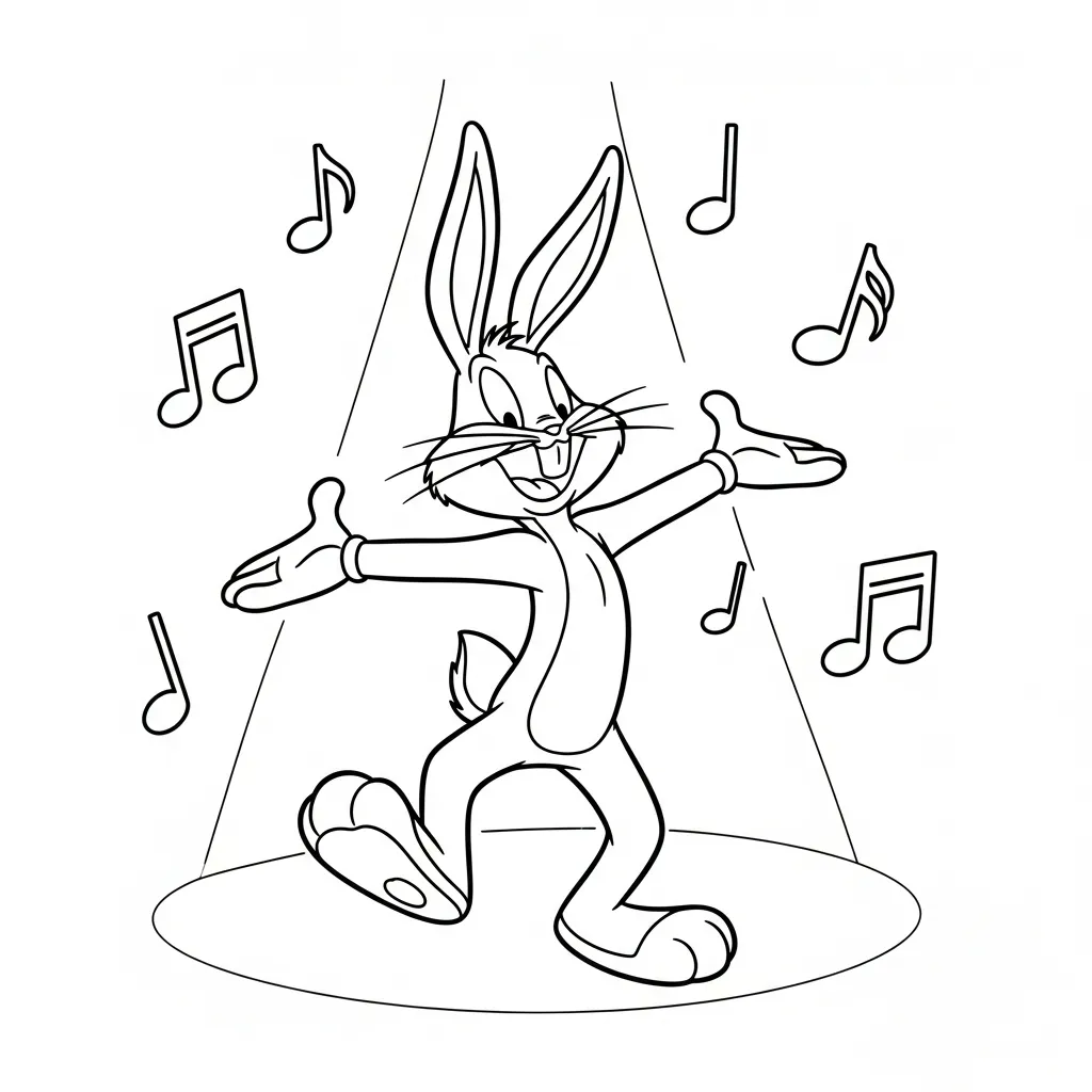 Bugs Bunny 14 para colorear en línea gratis