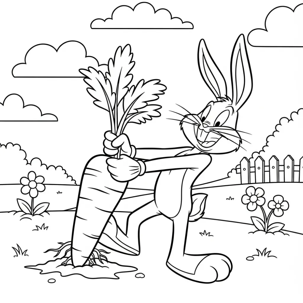 Bugs Bunny 20 para colorear en línea