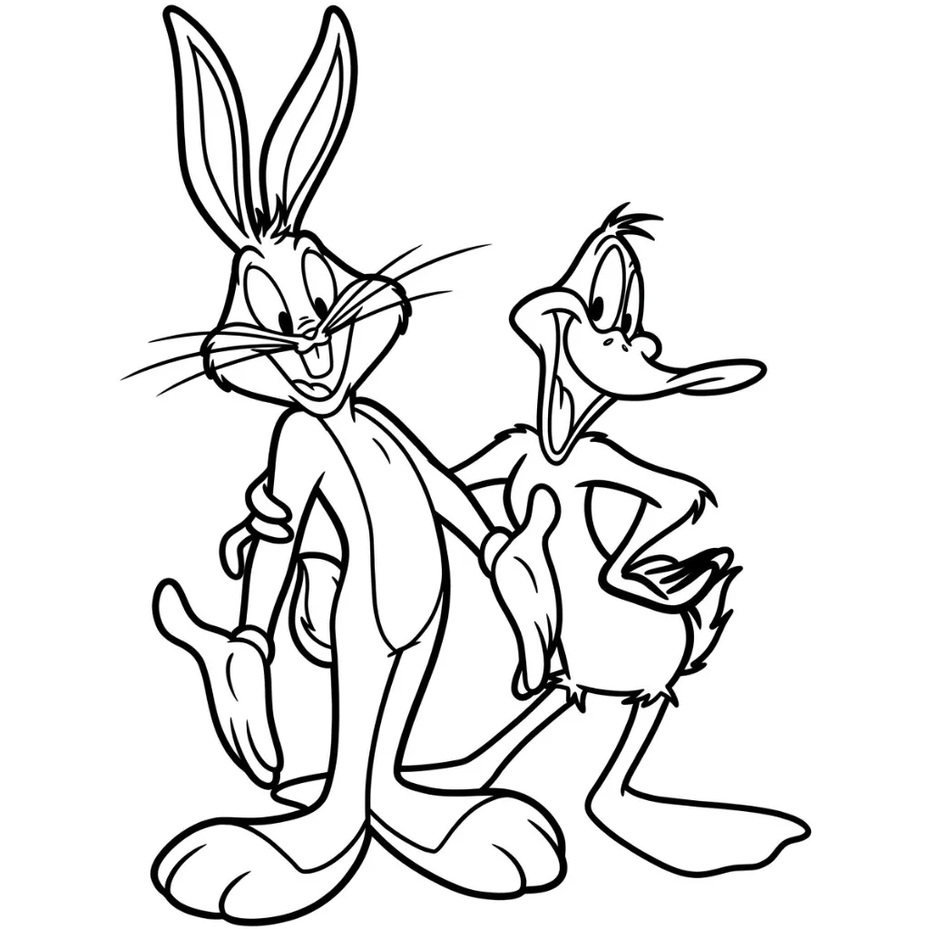 Bugs Bunny 23 para colorear para niño gratis