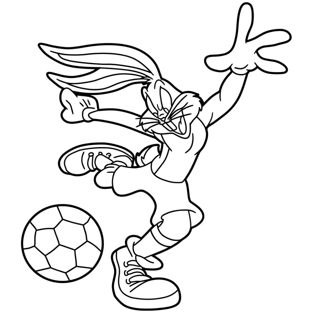 imagen de Bugs Bunny 24 para colorear para niño