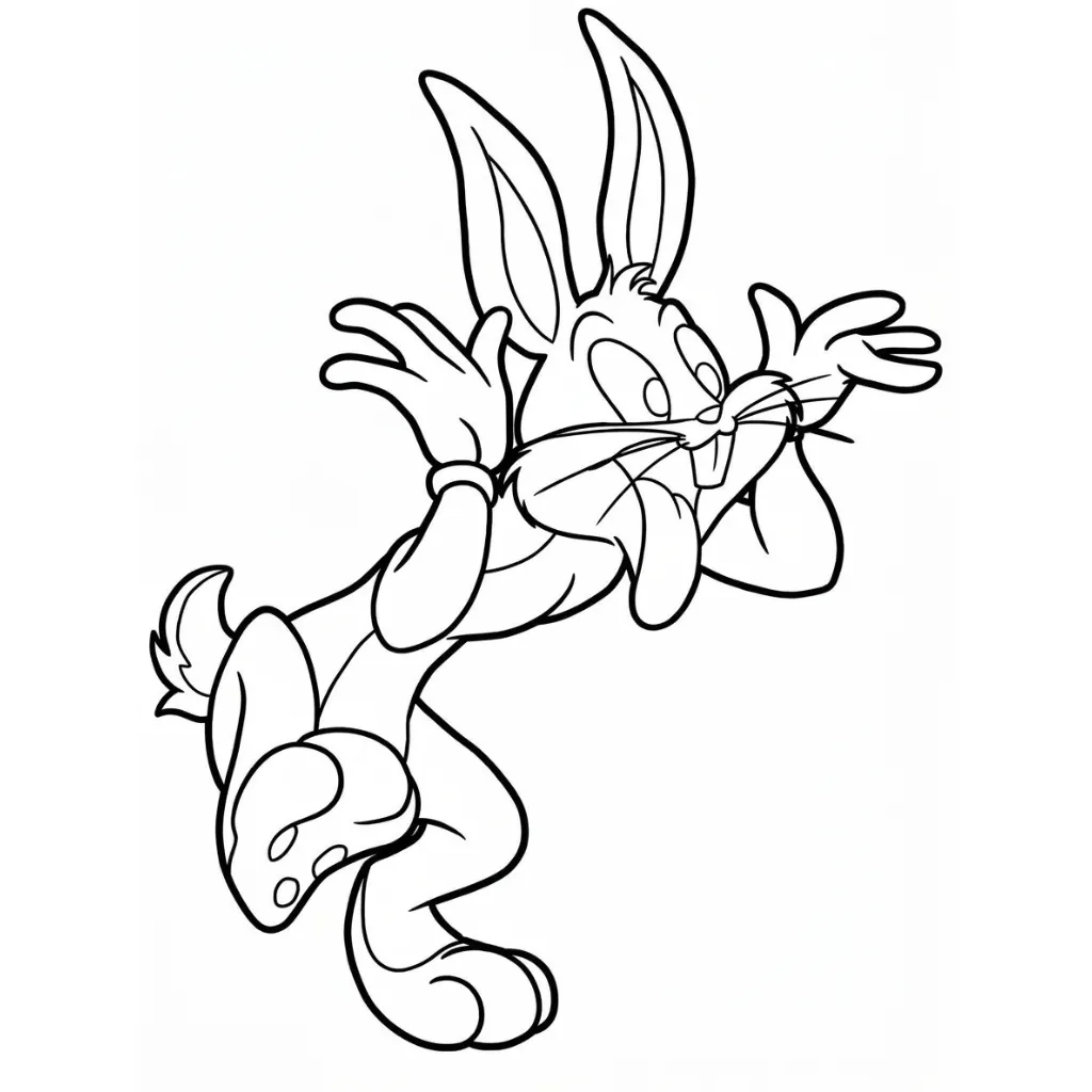Bugs Bunny 25 para colorear para niño de para imprimir