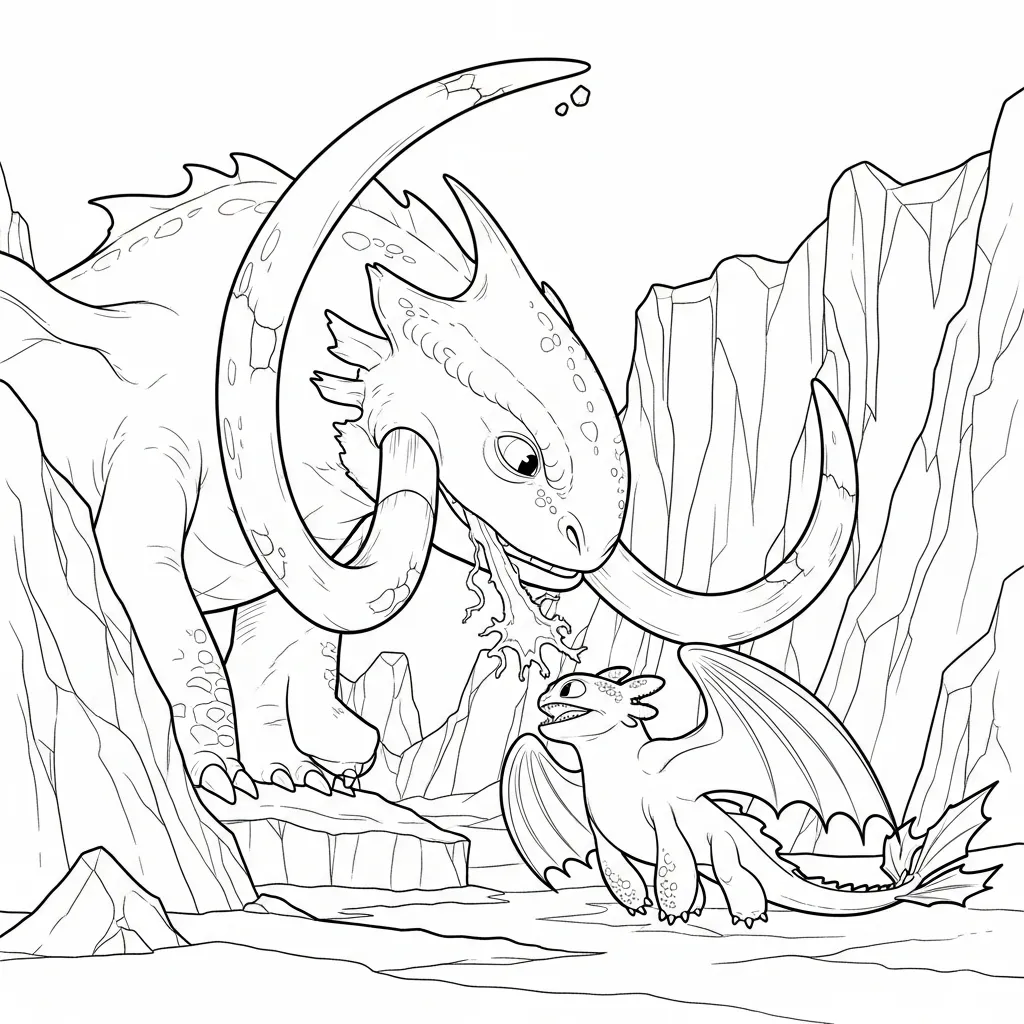 Cómo Entrenar A Tu Dragón 16 para colorear gratis en línea