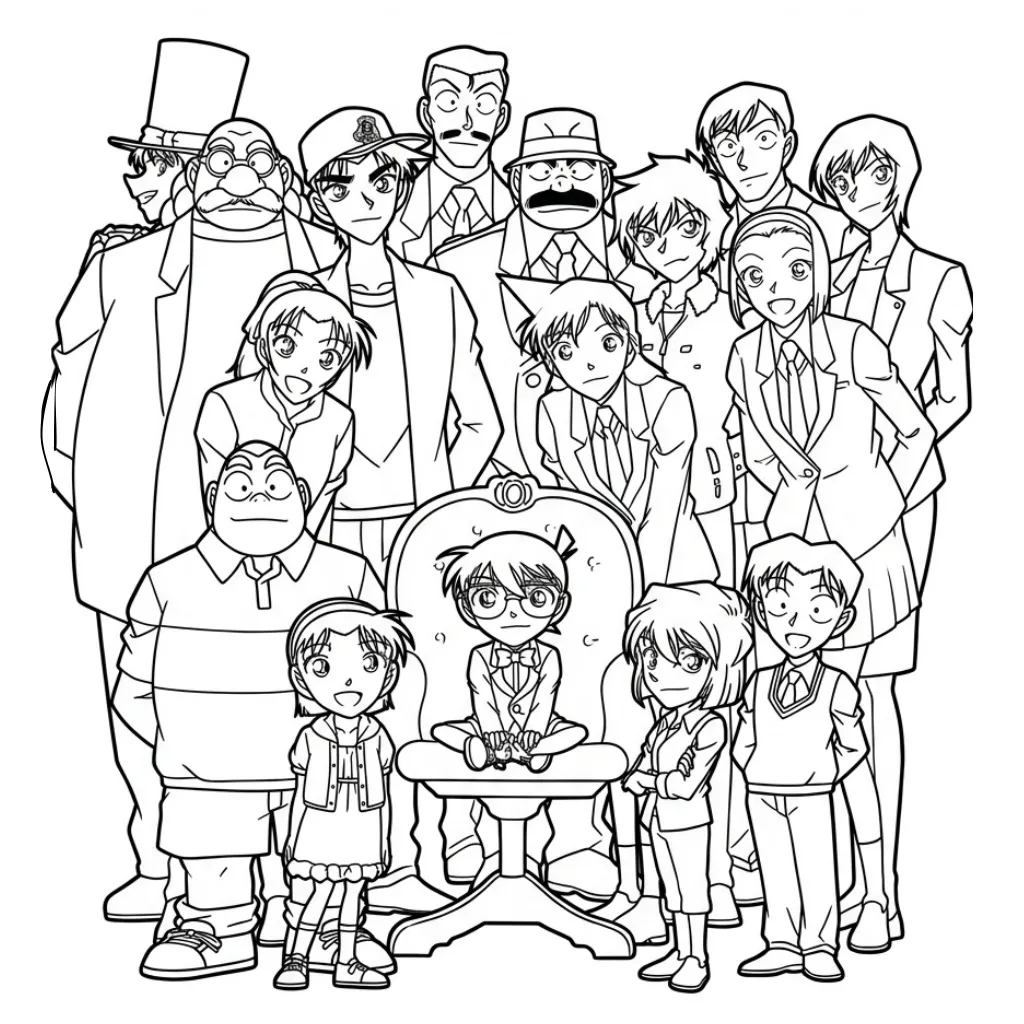 para imprimir Conan 14 para colorear gratis