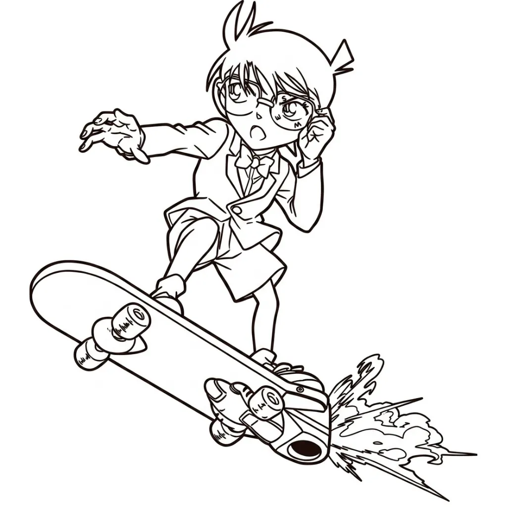 imprimir Conan 15 para colorear para niño